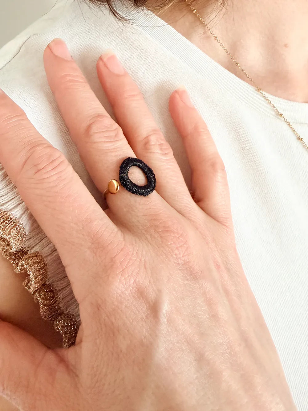 Bague femme artisanale coloré