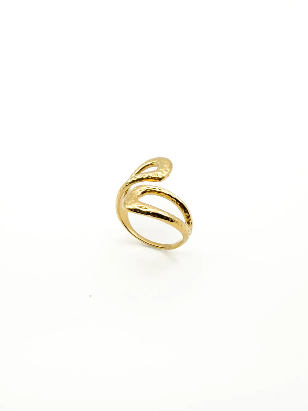 bague femme large en acier inoxydable de qualité moderne et originale