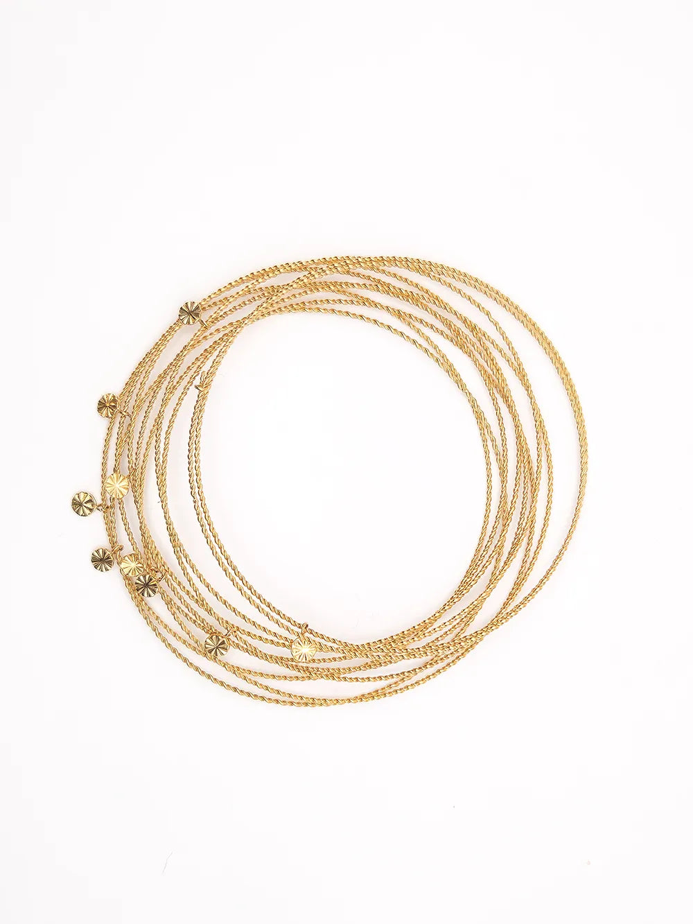 Bijou fantaisie bracelet doré multi-joncs étoilés Viva Yuza