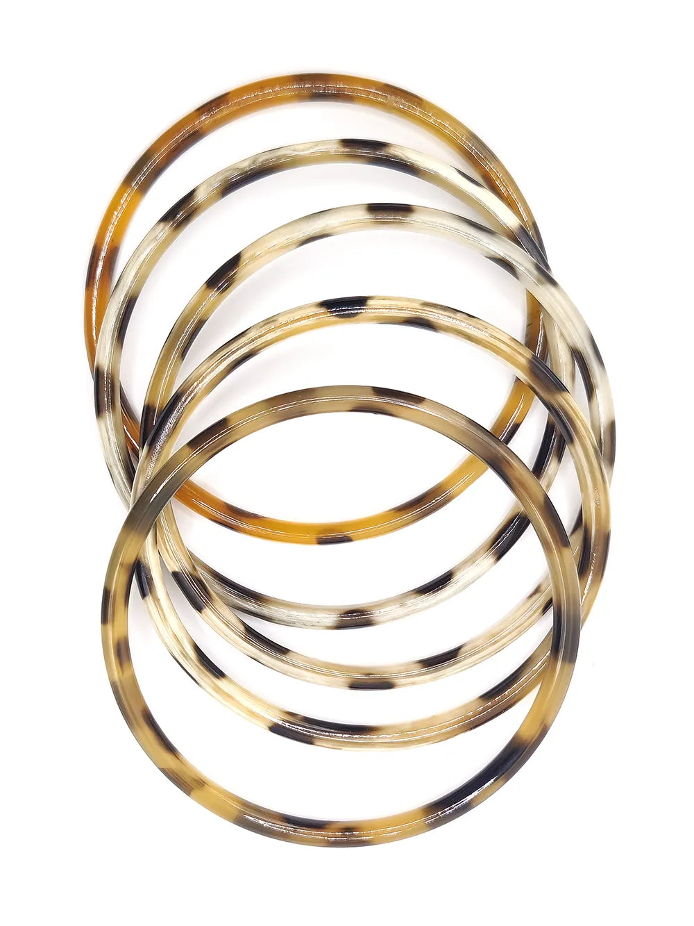 Bracelets jonc naturel léopard 3,5 mm