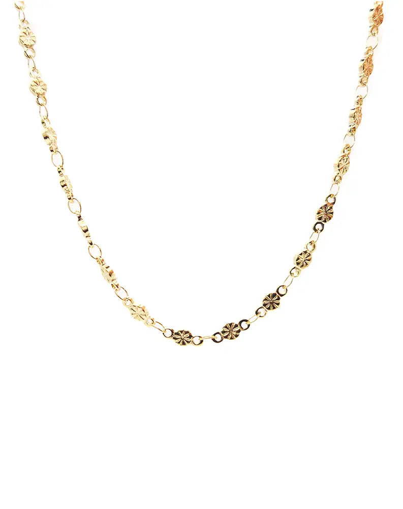 Collier doré élégant avec maillons étoilés Viva Yuza