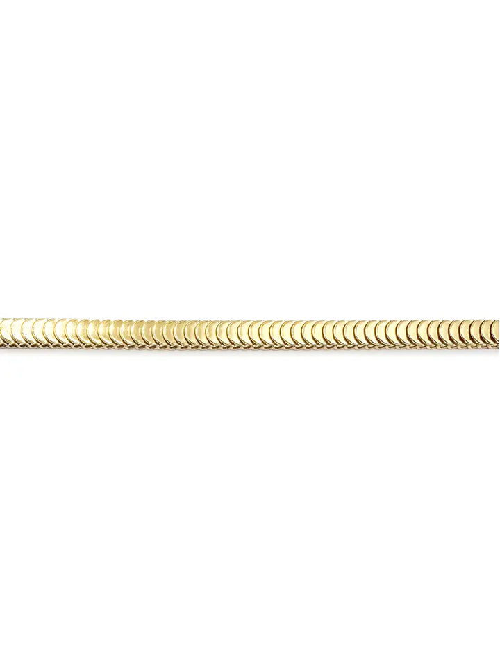 Bracelet femme doré maille écaille