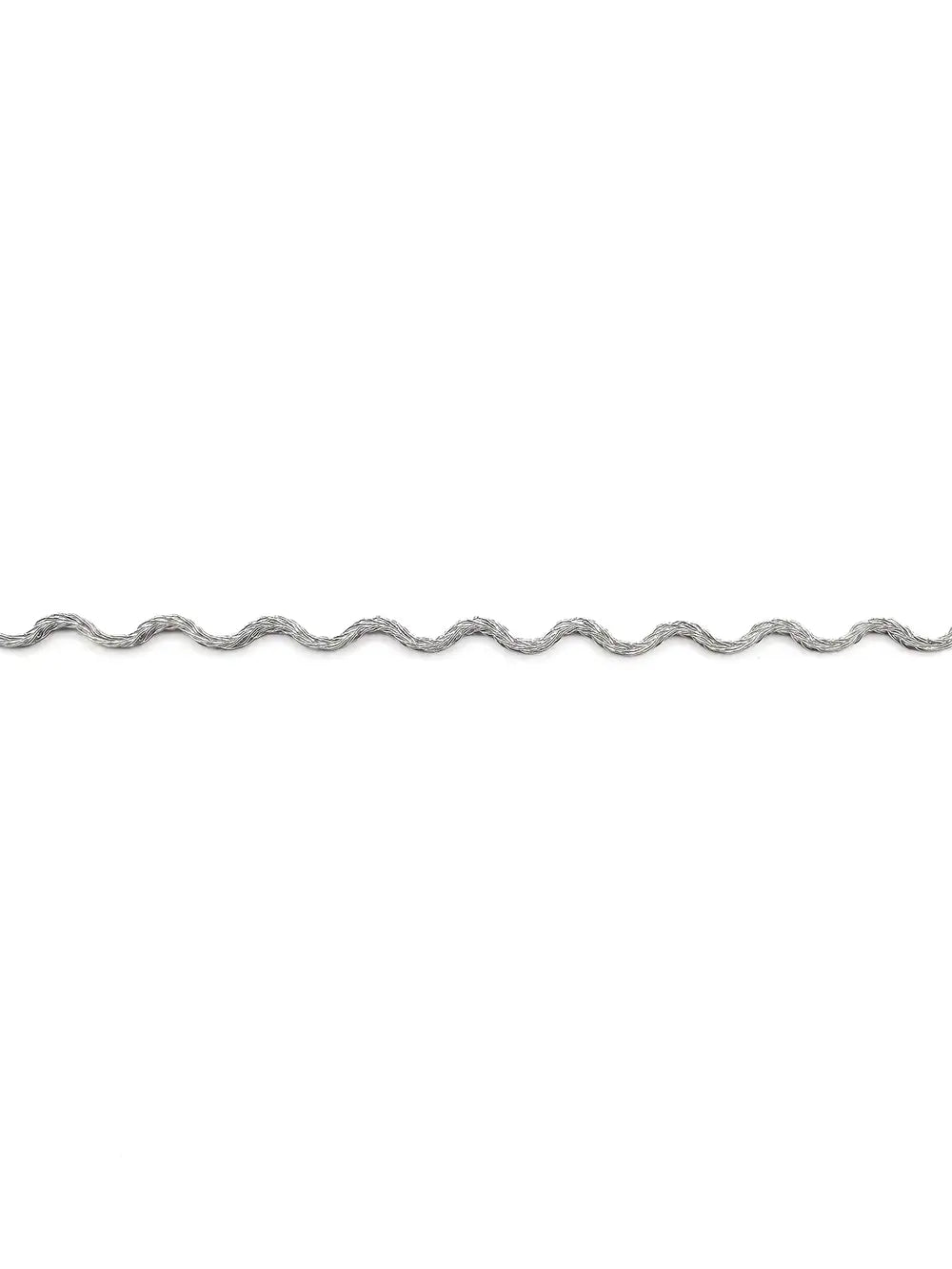 Bracelet maille zigzag argenté