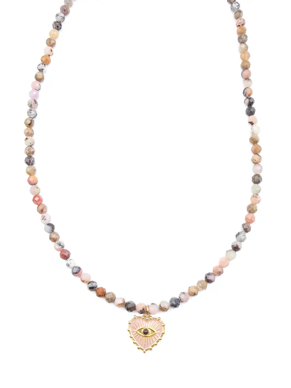 collier artisanal Originale Yuza en perles naturelles roses