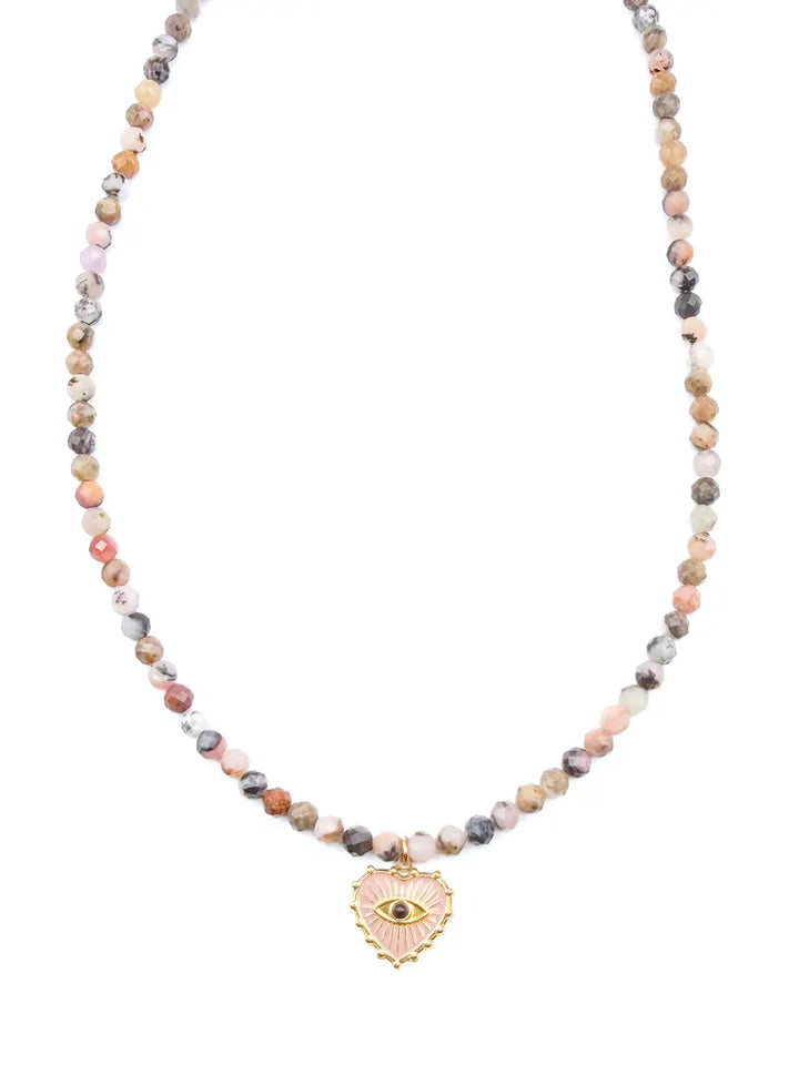 collier artisanal Originale Yuza en perles naturelles roses
