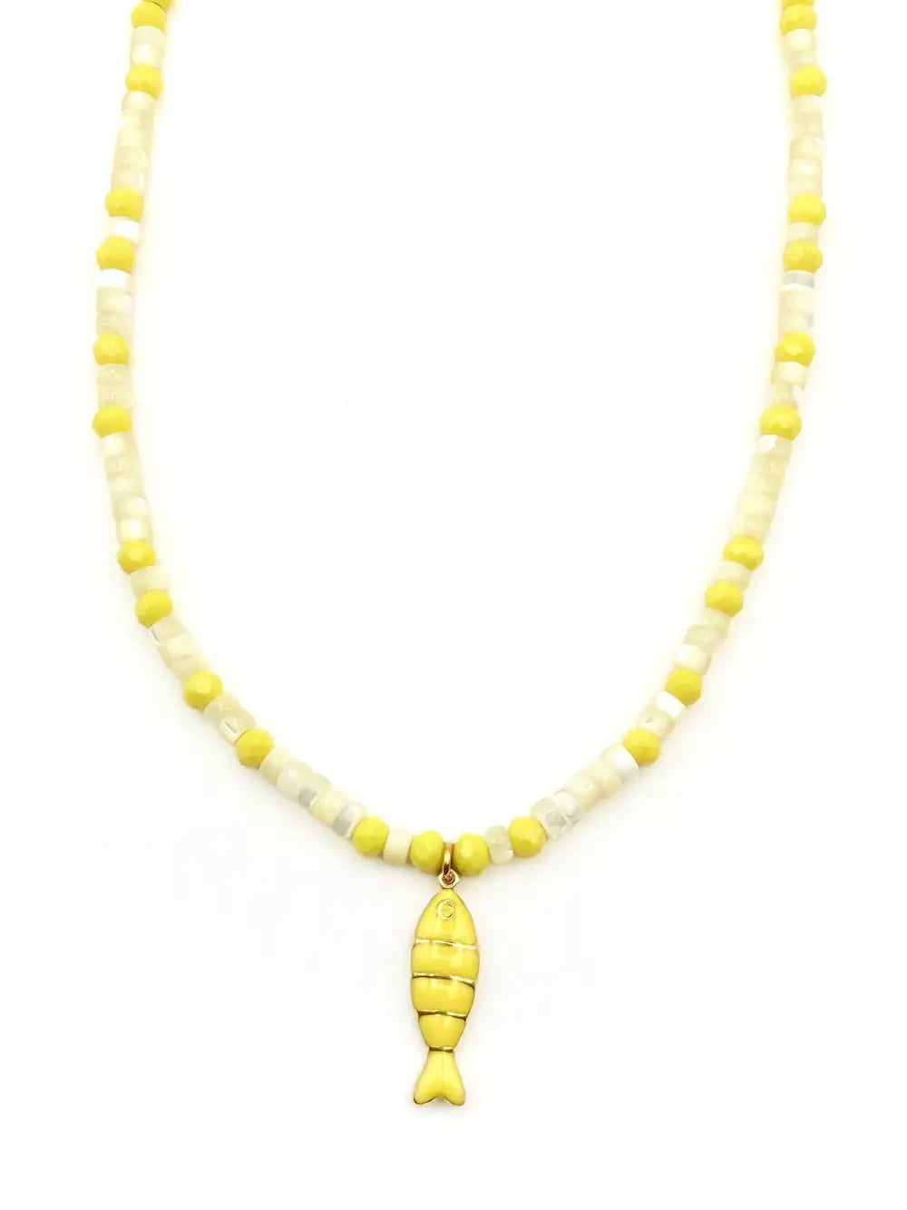 collier artisanal Originale Yuza avec pendentif poisson