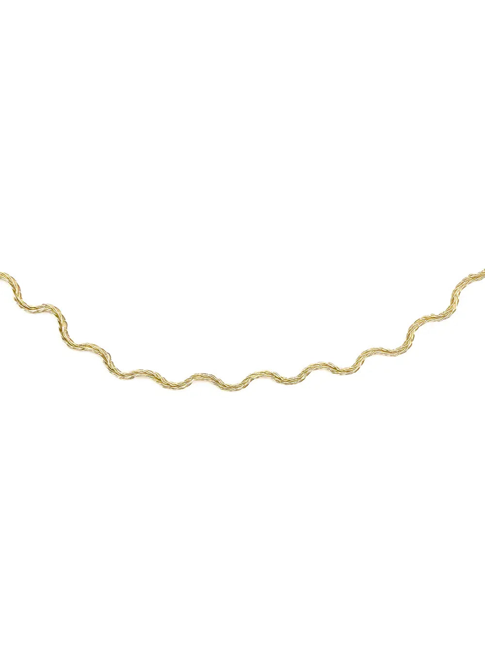 Collier maille zigzag dorée