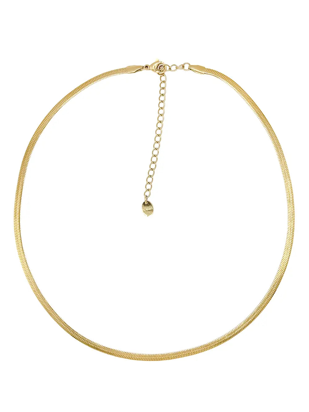 Collier maille miroir dorée pour femme