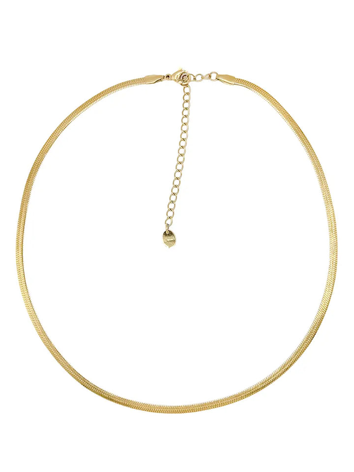 Collier maille miroir dorée pour femme